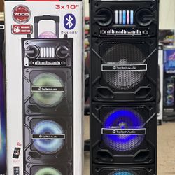  3x10” Bluetooth Speakers w/ LED Lights🇺🇸4th July‼️