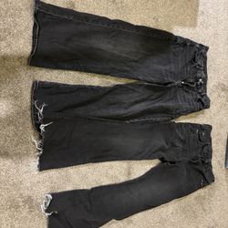 American Eagle Jeans (black size 8 Short) 2 Pairs 