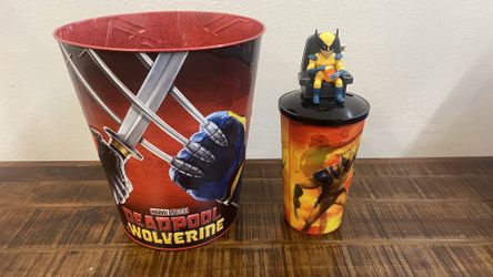 Deadpool Wolverine Popcorn bucket and Cup