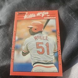 1990 Donruss Willie Mcgee Baseball Card 