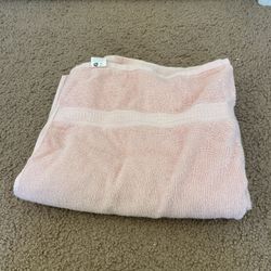 Pink Bath Towel 100% Cotton