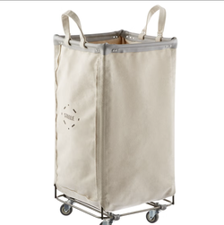 Steele Canvas Squared Steele Canvas Sorting Hamper Natural/Grey