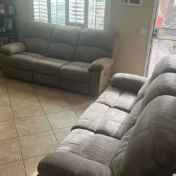 Light Brown recliner couch