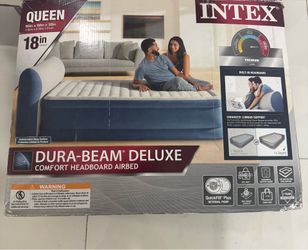 Intex Queen 18” Blow Up Air Mattress