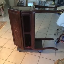 beautiful desk 3 drawer one hidden with chair, must see $90