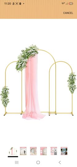 3pack gold metal arches,  for any special occasion (firm price)