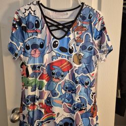 Womens "STITCH" Top, Size Medium