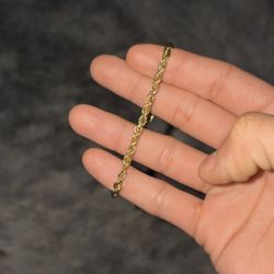 10k Rope Bracelet 