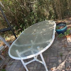 Outdoor Glass Table