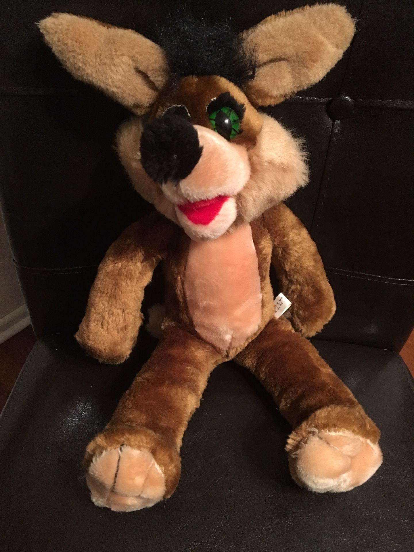 Vintage Spurs Mascot Coyote Plush Toy Stuffed Animal
