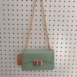 Crocodile Effect Cross Body Shoulder Bag