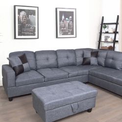 New Sectional And Ottoman 