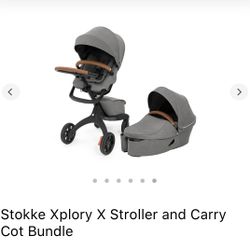 Stokke Xplory X Stroller and Carry cot bundle 