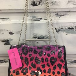 Authentic BETSY JOHNSON Sequined Purse (NWT)