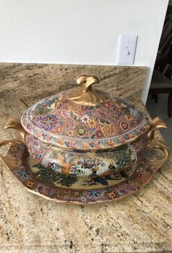 Hand made soup bowl and good for decoration