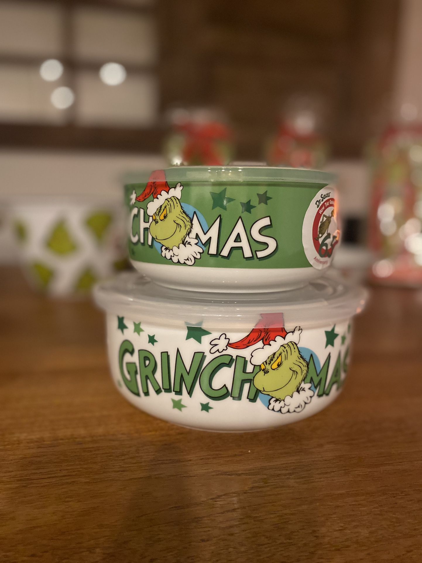 Grinch Ceramic Food Containers 