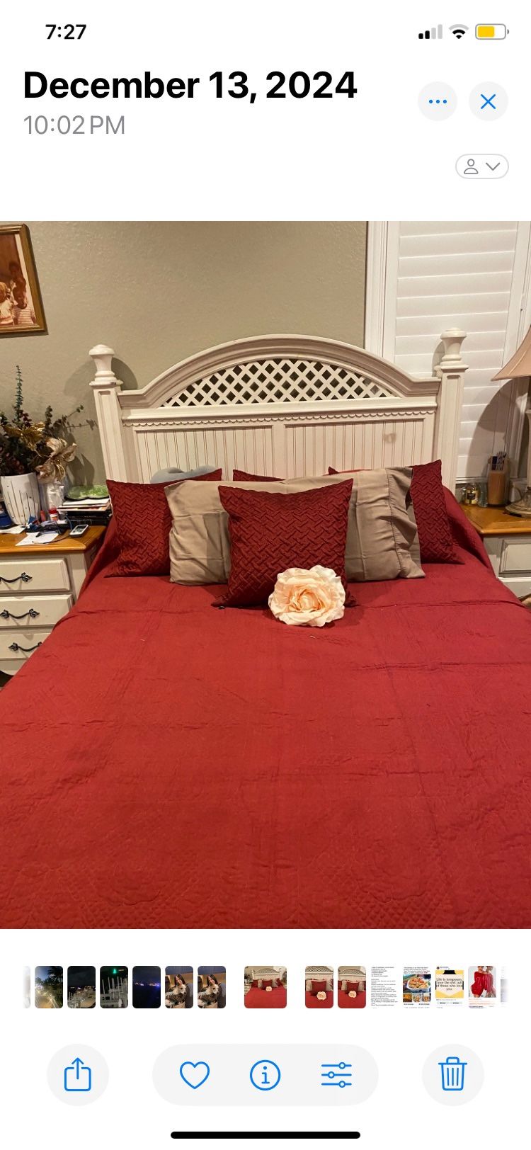 Burgundy Bedroom Bathroom Accessories