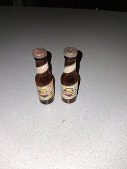 TWO VINTAGE 1950'S-1960'S FALSTAFF SALT & PEPPER SHAKERS