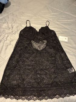 Black Lace Lingerie Chemise with Tags
