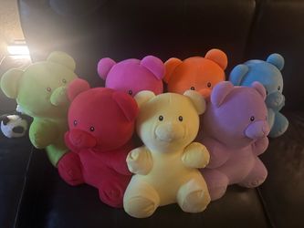 7 cute Teddy Bears plush