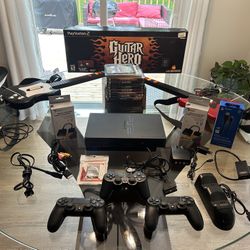 PlayStation 2 Bundle W/ Guitar Hero 