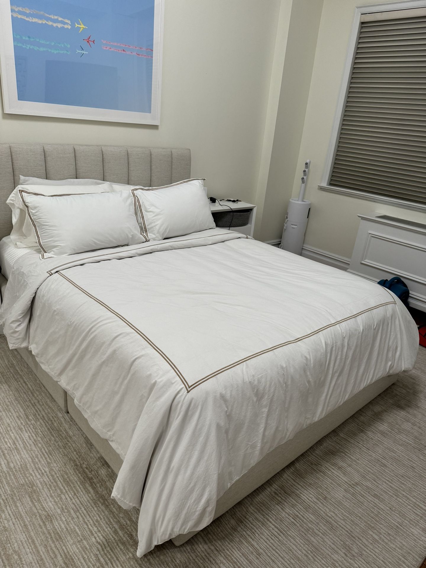 West Elm Emmett Side Storage Bed - Size Queen