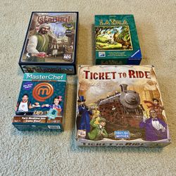 Board Games - Ticket To Ride, Master chef, La Isla, Istanbul