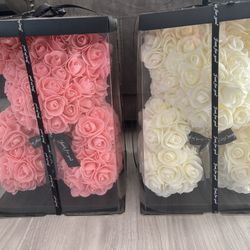 Two Big Flowered Bears