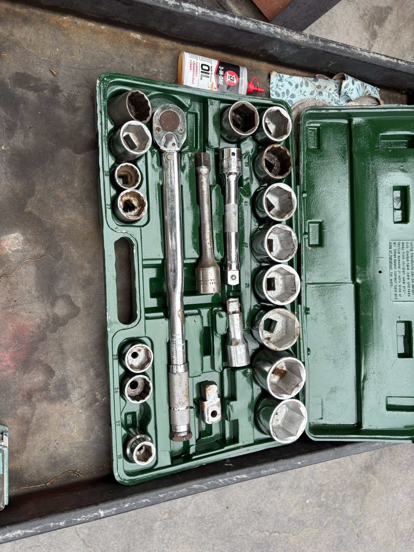 3/4” Socket Set With Breaker Bars