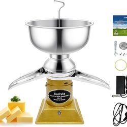 Milk Cream Centrifugal Separator, 304 Stainless Steel Electric Cow Milk #2504E Y