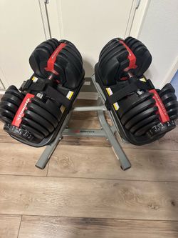 Bowflex 552 Dumbbells and Stand (READ DESCRIPTION)