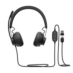 Logitech Zone 750 Wired On-Ear Headset 
