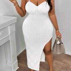 Plus Size White Dress