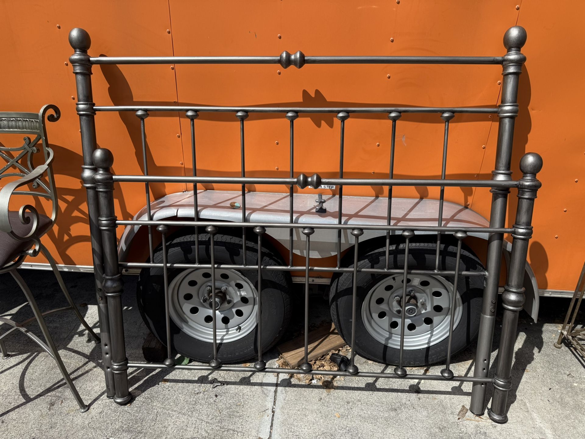Metal Footboard, And Headboard