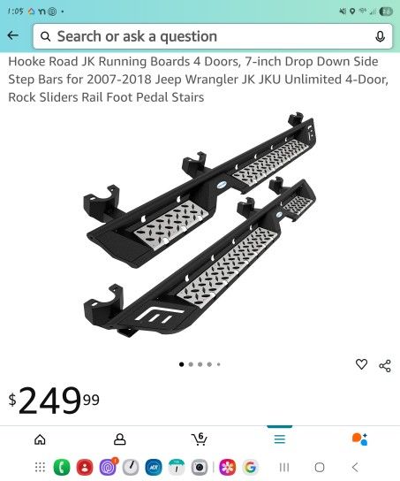 Hook Road Running Boards  2007-2018