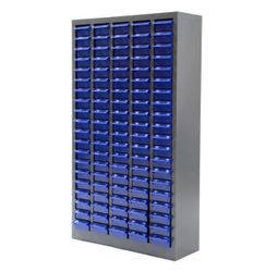 100 Bin Drawer Storage Cabinet, 23.3"W × 8.5"D × 45"H, Steel Parts Organizer for Nuts, Bolts, Screws & Small Components Brand new still in the box E44