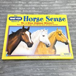 Vintage The Breyer Game of Horse Sense Boardgame 2001  Open/Used