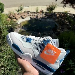 Retro 4 Military Blue Size 10.5