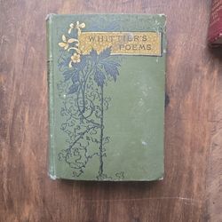 Rare 'Whittier's Poems' by John G. Whittier, Copyright 1857, Great Condition!