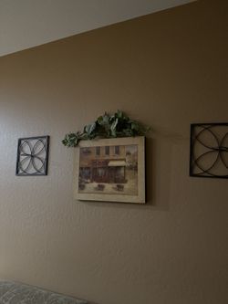 Candle Holder and Italian Picture 