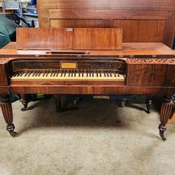 RARE Antique Mortimer Anderson Piano Made in Edinburgh Scotland for Repair