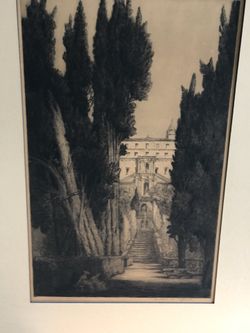 Andrew Affleck Original  Ink Drawing /Print 1920s 