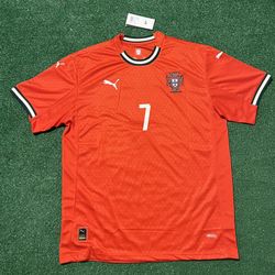 Portugal National Team Cristiano Ronaldo Red Jersey 