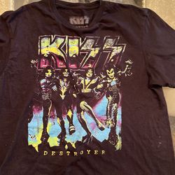 Kiss med T-shirt
