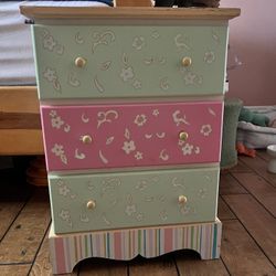 3 Drawer Small Wooden Cabinet