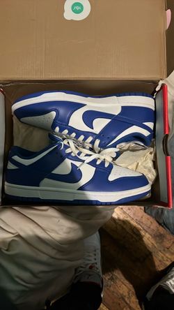 Nike Dunk Low Blue and White Sneakers