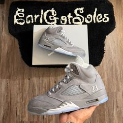 Jordan 5 Wolf Grey Sizes 9, 10, 12 & 14