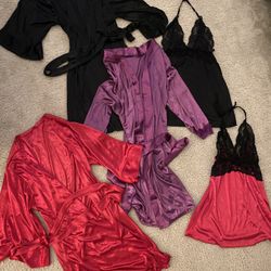 3 pieces set ladies bundle lingerie sleepwear pajamas