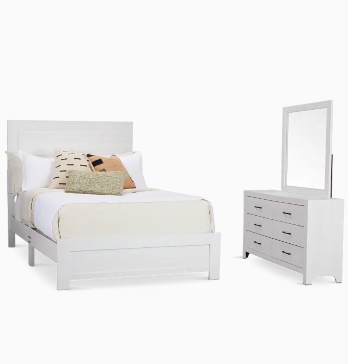 White Full Bed/ Bedroom Set