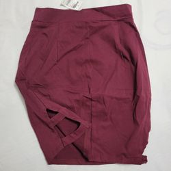 Burgundy Maroon Pencil Skirt (S)